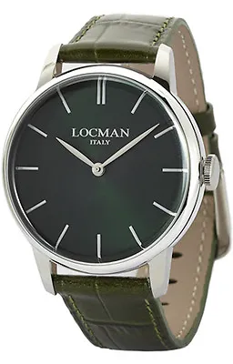 Watch Locman 1960 DOLCE VITA Watch 0251V03-00GRNKPG Quartz Man Leather Green • $193.43