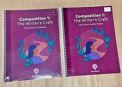 Oak Meadow Composition 1 Coursebook And Teacher Manual (2022 Versions) • $110