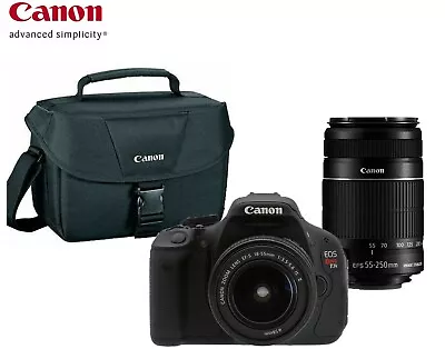 NEW Canon EOS T3i / 600D 18.0 MP SLR Camera With 18-55mm And 55-250mm (2 Lenses) • $595