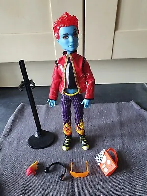 £100 • Buy Monster High Boy Doll Holt Hyde With Sunglasses, Head Phones, Pet And Bag