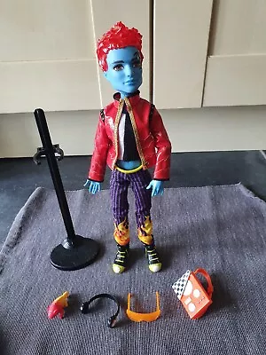 £100 • Buy Monster High Boy Doll Holt Hyde With Sunglasses, Head Phones, Pet And Bag