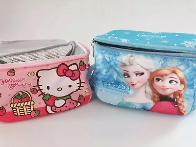 Girl School Hello Kitty Or Frozen Lunch Box Organizer Insulated Lunchbox Bag • $25