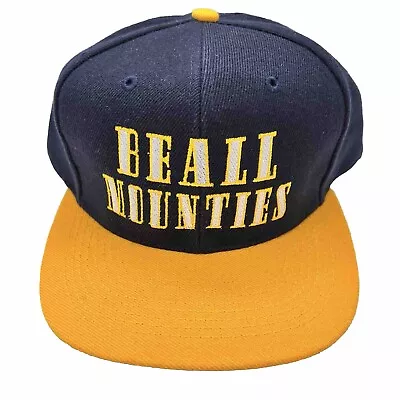 Vintage Beall Mounties High School SnapBack Baseball Hat Frostburg MD Otto Cap • $12.99