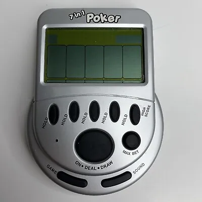 7 In 1 Video Poker Game Large Screen Handheld Toy Electronic Travel Videogame • $9.99