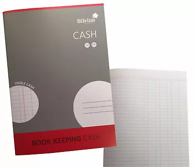 Silvine Book Keeping A4 Treble Cash Book Pad 32 Page Cash Bookkeeping Sja4c • £2.99