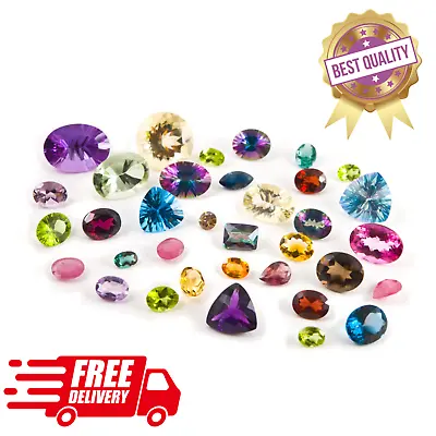 100+ Carats Mixed Loose Natural Semi-Precious Gemstones Faceted Mix Stones • $28.99