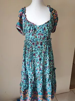 Boho Maxi Dress Size 18 • $20