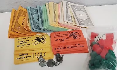 1961 Vintage Monopoly Replacement Piece Tokens Money Houses • $7