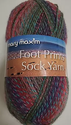 Mary Maxim Footprints Yarn Color 1269 - Reef - 100g • $15