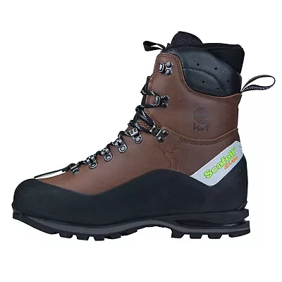 Arbortec Scafell Lite Class 2 Waterproof Chainsaw Boots Vibram Sole Brown UK8-12 • £238.50