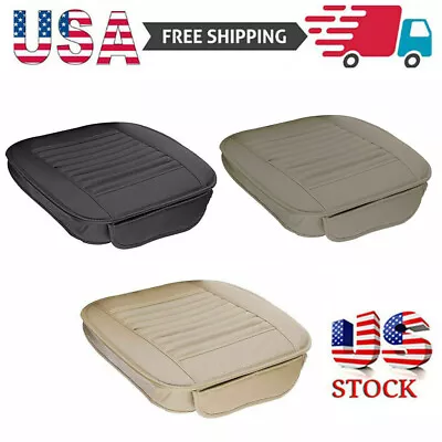 Car Front Full Surround Seat Cover Breathable PU Leather Pad Mat Chair Cushion • $4.99