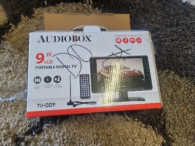 Used Audiobox TV-009 9  LCD Portable Digital Battery TV With All Accessories • $29.99