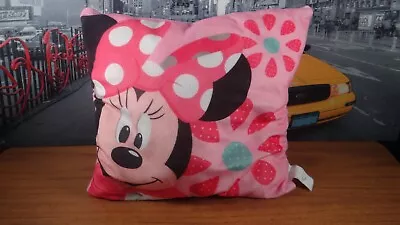 Disney Minnie Mouse Cushion Head Face Polka Dots Soft Pillow Plush • £15