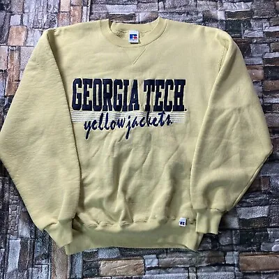 Georgia Tech Yellow Jackets Sweatshirt Medium Crewneck Vintage Y2K USA • $45