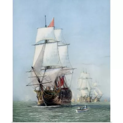 Vintage Print Of HMS Victory Of The Poster Art Print Ships & Boats Home Decor • $29.99
