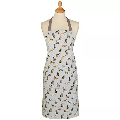 Cotton Apron Sage  Curious Cats Design  Cooksmart • £9.49