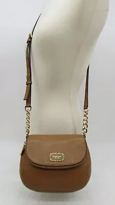 Michael Kors Bedford Acorn Pebble Leather Small Flap Crossbody Handbag Purse • $19.99