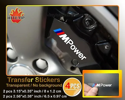 4X BMW Hi Temp Brake Caliper Stickers Fit For BMW M Power Sticker Decal • $9.95