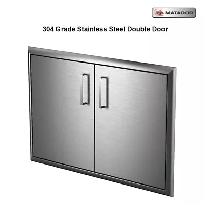 Matador BBQ Double Access Doors & Frame For Built In BBQ  554mm X 814mm X 72mm • $299