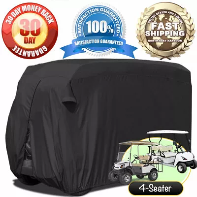 4 Seater Golf Cart Cover / Air Vents / Zipper Rear / 300 Denier Polyester • $43.99