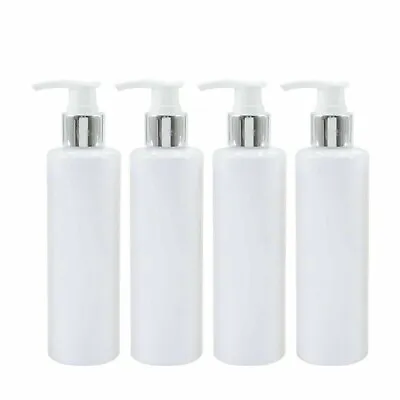 £3.94 • Buy 1x500ml Shampoo Soap Dispenser White Lotion Pump Bottle PET Plastic Cylindrical