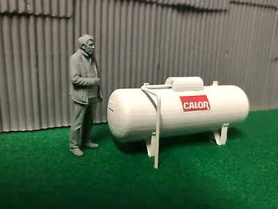 O Scale Model Railway Scenery Propane Tank And Figure 7mm • £12.50