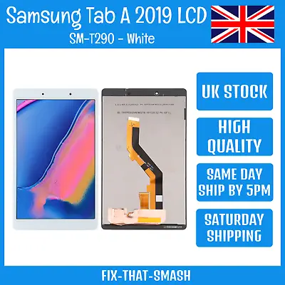 Samsung Galaxy Tab A2 8  2019 SM-T290 LCD Screen Display Digitizer White • £22.49