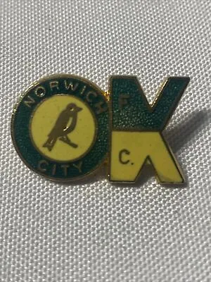 Vintage Norwich City FC Pin Badge - Coffer Northampton • £4.99