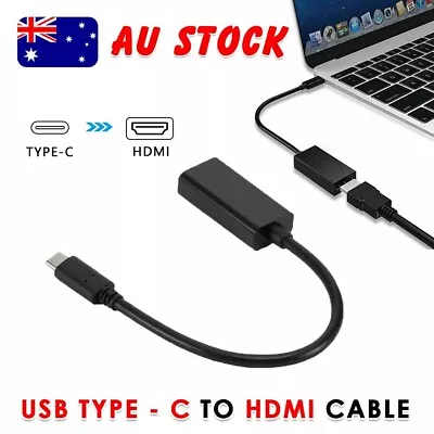Type C USB C To HDMI Adapter Cable Converter HD For Samsung Pro Air ChromeBook • $11.95