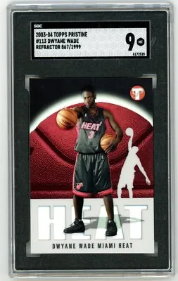 2003 Topps Pristine Uncirculated #113 Dwyane Wade Rookie Refractor /1999 SGC 9 • $94.99