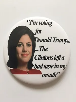 2016 Republican National Convention Monica Lewinsky Donald Trump Button Clinton • $7.95