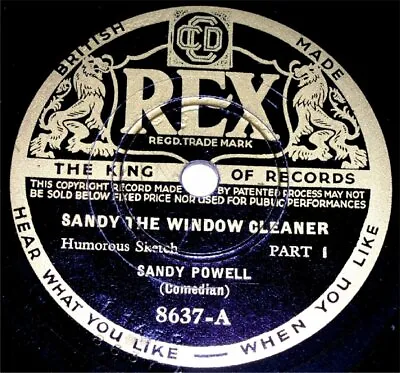£7.99 • Buy 78 RPM – Sandy Powell – Sandy The Window Cleaner (1935)