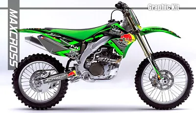 Kawasaki Kx250f Kx450f 2006 - 2008 Maxcross Graphics Sticker Decal Full Kit Nh1 • $243.74