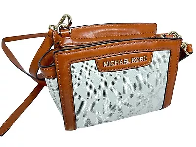 Michael Kors Mini Selma MK Signature Crossbody Bag • $54.98
