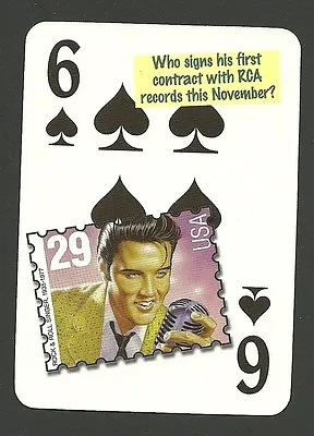 Elvis Presley Signs Recording Contract 1955 RCA Neat Playing Card #5Y5 • $9.53