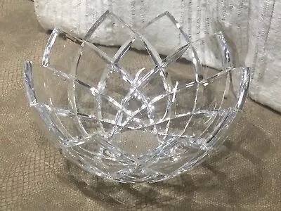 Signed Vintage Rogaska Crystal Centerpiece Fruit Bowl 10” • $35