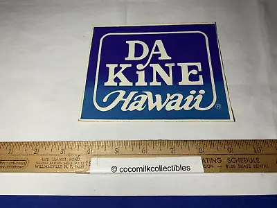 Vintage Sticker Decal DA Kine Hawaii Windsurfing Kiteboarding Water Sports Blue • $15.99