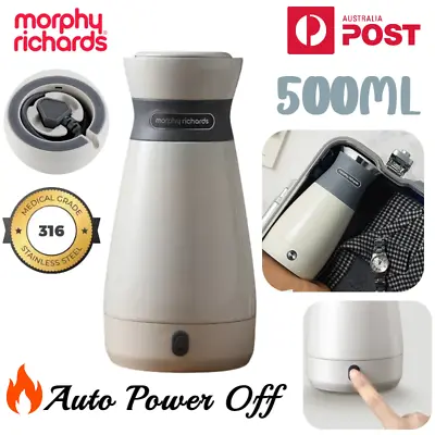 Morphy Electric Kettle Portable Travel Light Water Boiller Stainless Steel 500ML • $71.74