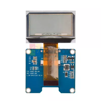 1.51 OLED Transparent Screen Display Module 3.3V SPI/I2C SSD1309 Adapter Board • $11.69