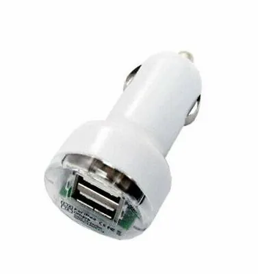 5V 2.1A Dual USB Charger Aux Socket Adapter Outlet For 12V Motorcycle Car White • £2.92