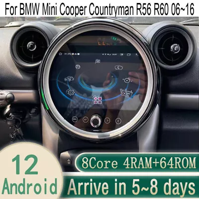 9  Android Navigation Car Gps Stereo For Bmw Mini Cooper Countryman R56 R60 • $550