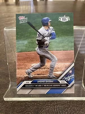 2024 Topps Now LIVE Shohei Ohtani Seoul Series Dodgers Debut #1 Dodgers IN HAND • $4.99