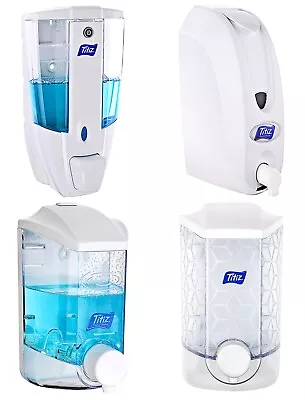 Soap Dispenser Wall Mounted Liquid Bathroom Hand Wash Home Shower Gel Shampoo • £11.99