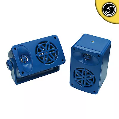 £14.75 • Buy Bassface SPLBOX.4BL 200w Marine Boat Van Outdoor Box Speakers Pair Blue