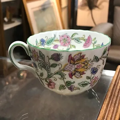 Inton HADDON HALL Single Teacup Green Rim • $10