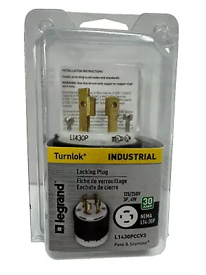 LeGrand Turnlok Locking Plug Industrial Grade L1430PCCV3 30 Amp 125/250V • $12.99