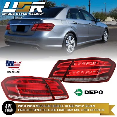 Facelift Style LED Light Bar Tail Lamp For 2010-13 Mercedes W212 E Class Sedan • $359.96