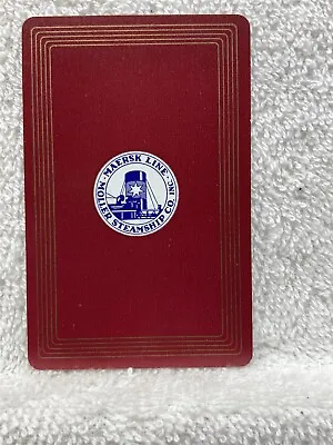 1948 Maersk Line Moller Steamship Company Bridge Playing Card Vtg • $5.29