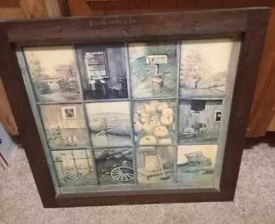 *Rare* 12 Panel Pane Picture Prints By Bruce Mitchell (Durham NC) • $59.99