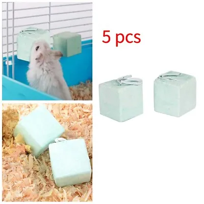 £4.14 • Buy 5PCS Hamster Rabbit Rat Mineral Chew Cube Guinea-pig Calcium Teeth Grinding Toys